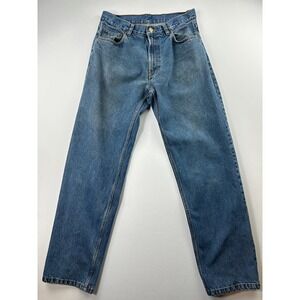 Vintage Big Bill Men's 1950 STO Jeans Sz 34x34 Medium Blue Tough Workwear Cowboy